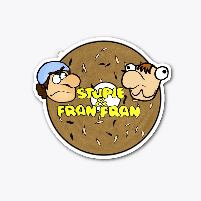 Stupie and Fran-Fran sticker